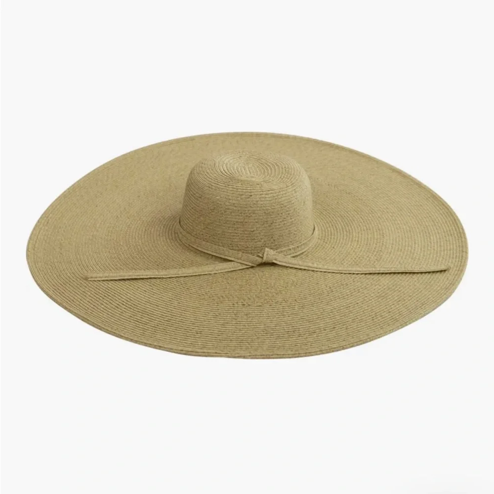 San Diego Hat Company Tan Wide Brimmed Sun Hat Ultrabraid XL Brim Straw Sun Hat - Picture 2 of 2